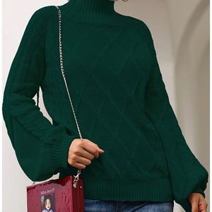 NWT Womens loose cable knit sweater